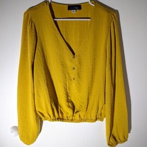 Mustard long sleeve top - Francesca's (medium)